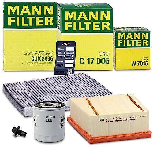 MANN-FILTER Inspektionspaket Filterset 1x Ölfilter, 1x Innenraumfilter | Kompatibel mit: FORD B-MAX, B-MAX Van, ECOSPORT, FIESTA VI, FIESTA VI Van, TOURNEO COURIER B460 Großraumlimousine