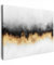 MuchoWow© Wandbilder 70x50 cm Wohnzimmer Wanddeko Schlafzimmer Zimmerdeko Fotowand Zimmer Goldene Deko Wand Dekoration Wall Art Bild Gold - Schick - Abstrakt - Schwarz und Weiß - Luxe