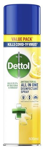 Dettol All-In-One Disinfectant Spray, Lemon Breeze 500ml