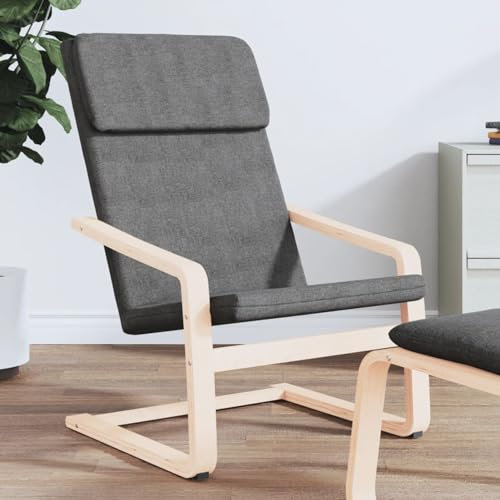LAPOOH Relaxsessel Dunkelgrau Stoff, Lesesessel, Stillsessel, Kinosessel, Ohrensessel, Tv Sessel, Reading Chair, Einzelsessel, Kaminsessel 351052