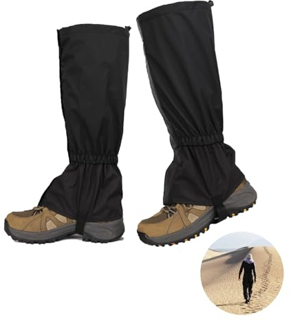KARELLS Outdoor Gamaschen,Gamaschen Wandern,wasserdichte Atmungsaktive Gamaschen,wasserdichte Einstellbare Gamaschen für Outdoor-Hosen zum Wandern,Schneewandern Trekking Jagd