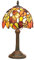 Lampe de table Tiffany en verre teinté orange raisin chambre à coucher lecture lampe de bureau pour bureau dortoir bar décorer style rétro unique mignon décor cottage village lampes de table de nuit