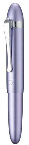 HONG DIAN M1 Fountain Pen Extra Fine Nib, Purple & Submarine Shape Aluminium Short Mini Pocket Travel Pen