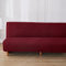 DOTBUY-SHOP Ohne Armlehne Sofahusse Stretch, Weich&Bequem Sofa Abdeckung, Sofa Überzug Armloser Möbel Protector (160-190cm,Burgunderrot)