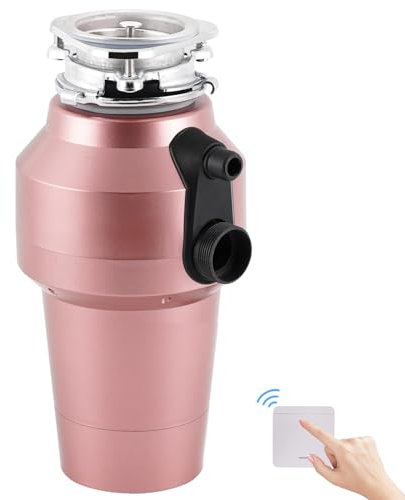 BAOSHISHAN Unidad de Eliminación de Residuos de Comida con Interruptores Inalámbricos 1200ML Unidad Trituradora de Residuos para Fregadero, 6 Niveles de Trituración