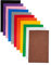Jtnohx Filzstoff, Steifer Bastelfilz, Farbige Filz zum Basteln, 17,78×28,7cm 11 Pcs Filzplatten Quadrat für das Nähen