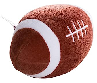 BRIGHTFUFU 1Stk Baby-Fußball Plüsch gefüllte Sportbälle Kauball für Haustiere straße Klebeband Hundefußball Spielzeug Glocke Handstockpuppe Stimmenkontrolle den Ball klopfen Kind
