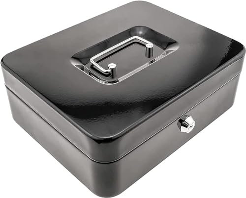 Kippen 10032N2 - Cassetta Portavalori con Vassoio Portamonete. Colore Antracite. Dimensioni: 200X160X90mm.