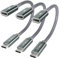 RUXELY USB C Data Blocker Adapter 3Pack for iPhone 16,60W Charge Only Type-C Cable,Data Blocking Defender,Protect Against Juice Jacking,USB Power Connector for Apple 15,Samsung Galaxy S25 S24,iPad Air