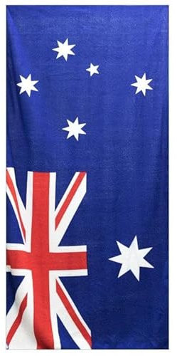 Beach Towel Australien 'Australian Flag' Badetuch aus Mikrofaser blau, 160 cm x 80 cm