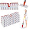 5 Piezas para Vileda 1-2 Spray MAX Recambio Mopa Kit,2 en 1 para Vileda Spray MAX Recambio Fregona Clean Reutilizable de Microfibra, para Todo Tipo de Suelos(Rojo Azul)