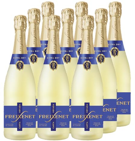 Freixenet Carta Extra Dry (9 x 0,75l) Trockener Sekt; fruchtig-frisch und spritzig