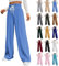 Jogginghose Damen Capri Sporthose Baggy Freizeithose Lang Arbeitshose Trainingshose Leichte Bequeme Sweathose Fitness Musselin Hose Taschen Angebote Des Tages Heute Caprihose Damen(#A Royal Blue,XXL)