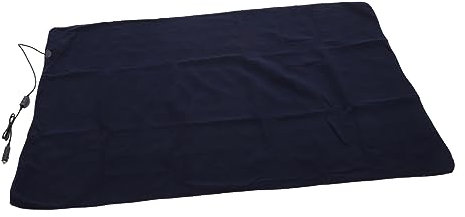 ULTECHNOVO Heizdecke elektrische Decke Electric Blanket Electric underblanket Plüschdecken für die Couch Couch-Wurfdecken Auto beheizte Reisedecke elektrische Reisedecke Polarfleece Blue