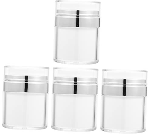 CRILSTYLEO 4 Pièces pot de vide pressure cooker casserole pression de lotion sous vide distributeurs de pompe cosmétiques rechargeables contenants de beurre corporel pp