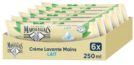 Le Petit Marseillais Recharge Crème Lavante Mains Lait, 6 x 250 ml