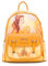 Wondapop Disney Die Schöne und das Biest Belle Mini-Rucksack, veganes Leder, 27,9 cm, gelb, Einheitsgröße, Modern