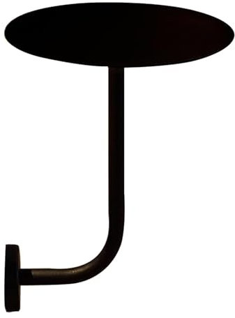 Schwebender Wand-Klapptisch für Esszimmer und Getränke, L-förmiger Cocktail-Tresen für Innenbereich, Sofa, Wohnzimmer, runder Bar-Beistell-/Beistelltisch (50 x 50 x 45 cm)