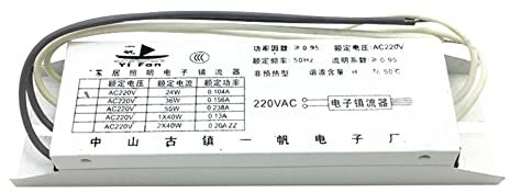 NIKOIDIC 2G11 H Tube dédié Ballasts électroniques Universel 24W 36W 40W 55W redresseur de Lampe Fluorescente AC220V 1 Sortie(36-55W Universal)