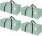 Dntorx 4 Pack 120L Heavy Duty Moving Bags, Waterproof Clothes Storage Bag, Large Packing Bags with Zips for Moving Travelling Camping Garden Tools