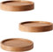 Gieanoo Wandregal Klein Holz, Eiche Massivholz Wandregal rund Schweberegal Holz pflanzenregal Wand Kleine Regale Wandbefestigung Wanddeko Hängeregal 3er Set