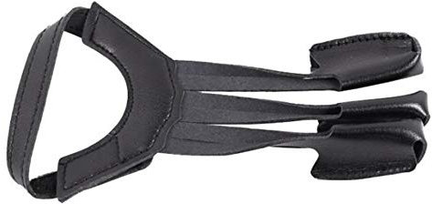 Breeshy Drei Finger Finger Straight Pull Traditionelle Recurve Bogen Handschuhe PU-Leder Finger Handschuhe Schutz HüLle