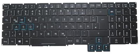 RTDPART RGB Backlit Laptop Tastatur Für ACER Predator Helios 700 PH717-71 N17Q11 Deutsch GR Bunte Hintergrundbeleuchtung Schwarz Neue