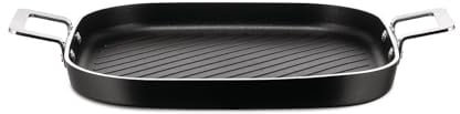 Alessi Pots&Pans JM304 B - Bistecchiera, Alluminio Riciclato, 29cm