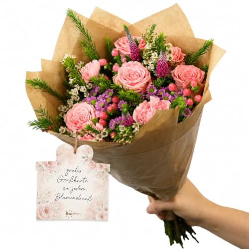 Blumenstrauß 'Garden Romance' - Größe L - Länge ca. 50 cm - Strauß frischer Blumen
