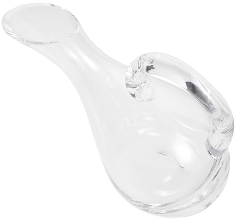 SOLUSTRE Glass Wine Decanter Red Wine Carafe with Handle Fast Aerating Pourer Wear Resistant Stable Placement for Elegant Dining