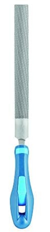 PFERD Werkstattfeile Halbrund, 150mm, halbrunde Feile, Kreuzhieb H1 auf zwei Seiten, inkl. Ergonomie-Feilenheft, 11213156 – für die grobe Zerspanung und zum Schruppen geeignet