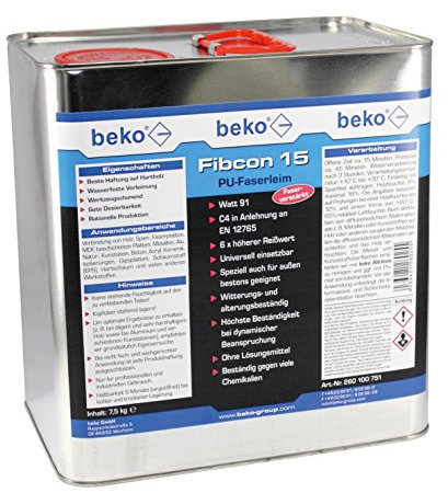 beko Fibcon 15 PU-Faserleim 7,5 kg Blechkanister 260 100 751