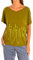 Zumba Fitness Damen Zumba Lockere Passform Dance Fitness Sport Top Modisch Sportoberteile T-Shirt, Go for Green, XS/S