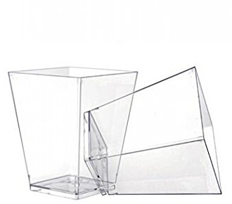 Fingerfood-Geschirr, Kunststoff - Copa Kova Schale, viereckig, konisch, ca.4x4cm, 400 St