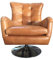 KAWOLA Sessel Relexa Ledersessel Cognac Chefsessel Leder Vintage Sessel Einsitzer Echtleder B/H/T: 69x77x95cm