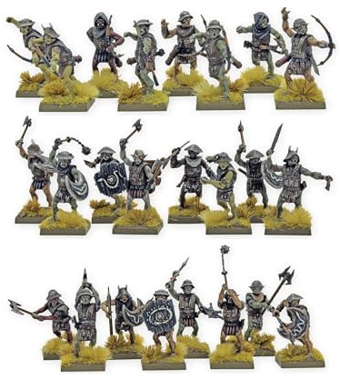 Warlord Games Orc Warband - 28mm Scale Plastic Miniatures Highly Detailed Fantasy Miniatures for Table-top Wargaming