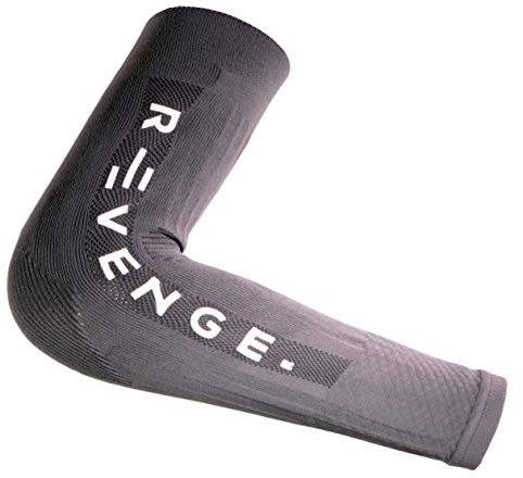 R-Evenge Arm Tubular Tape Carbonio Compressione, Brevettato, Manicotto, Venduto a Coppia (Medium, Grigio)