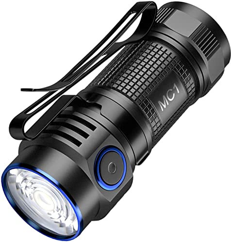 TrustFire MC1 1000 lúmenes CW Linterna LED EDC recargable con batería incluida y cable de carga USB magnético (TrustFire MC1)