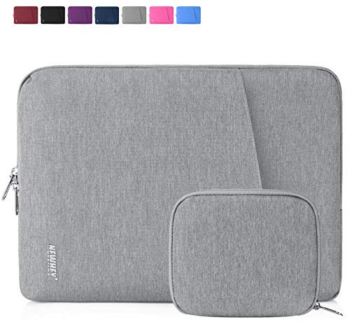 NEWHEY Laptophülle 15 Zoll Stoßfest Laptop Notebook Tasche Hülle Wasserdicht Schutzhülle Sleeve Case Kompatibel 15-15.6 mit Klein Fall Grau