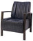 Mendler Sessel HWC-H10, Loungesessel Polstersessel Relaxsessel, Metall Industriedesign - Vintage grau