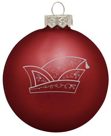 Deitert Weihnachtsbaumkugel (matt) mit Narrenkappe rot