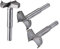 sourcing map Forstner Lot de 3 forets à bois 38 mm 40 mm 42 mm de diamètre Scie cloche en alliage d'acier à queue ronde pour charnière contreplaqué