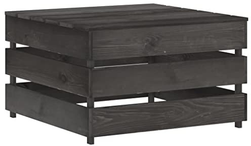vidaXL Kiefernholz Imprägniert Garten Palettentisch Beistelltisch Gartentisch Hocker Couchtisch Teetisch Fußhocker Gartenhocker Sitzhocker