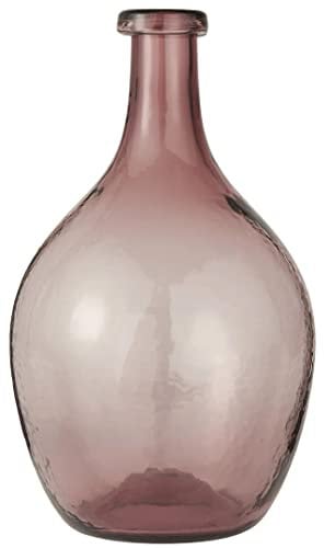 IB Laursen Glasballon Vase Malve groß mundgeblasen, Durchmesser 20cm