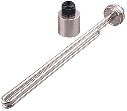 YEZIO Immersion Heater Brewing Heater 1.5 Inch Tri-clamp 240V 5.5kw Electric Immersion Water Heating Element Heater For Home Brewing (Color : Stainless Steel Cap)