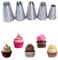 Extra Large Piping Nozzles Set,Cake Piping Nozzles Kit,Stainless Steel Icing Piping Tips Large Nozzles for Cake Decorating,5 Pcs