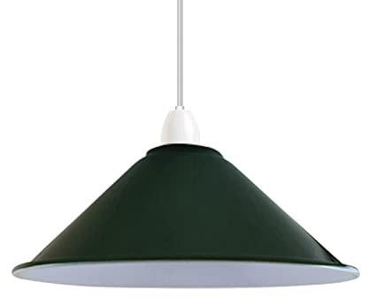 LEDSone Industrielle Deckenlampenschirme Retro-Vintage Hängeleuchten-Schirme für hängende Deckenleuchten (Grün)