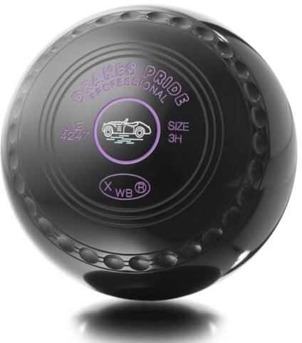 Drakes Pride Professional bowls - Black, gripped, Size 1, Heavy