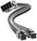 deleyCON 4+4-Pin EPS CPU Prozessor Strom Kabel Verlängerung 30cm - 18 AWG PSU Mainboard PC Computer Netzteil Nylon Stromkabel Stromversorgung Stecker auf Buchse - Schwarz Grau