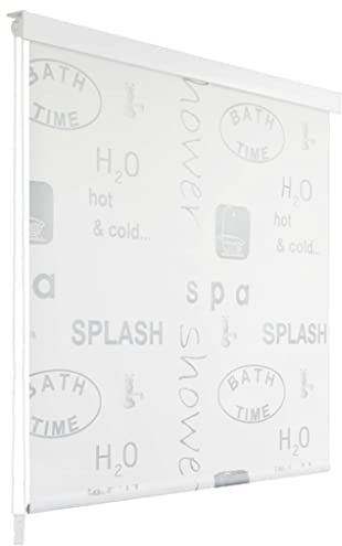 Homgoday Duschrollo Mit Splash-Design | Eva Duschvorhang 120x240cm | Wasserfest & Schnell Trocknend | Badezimmer Raumteiler Model142873